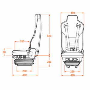 ISRI 6830 Air Suspension Seat - Image 2