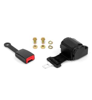 Lap belt safety belt - automatic with retractor reel - forklift construction machine tractor tug