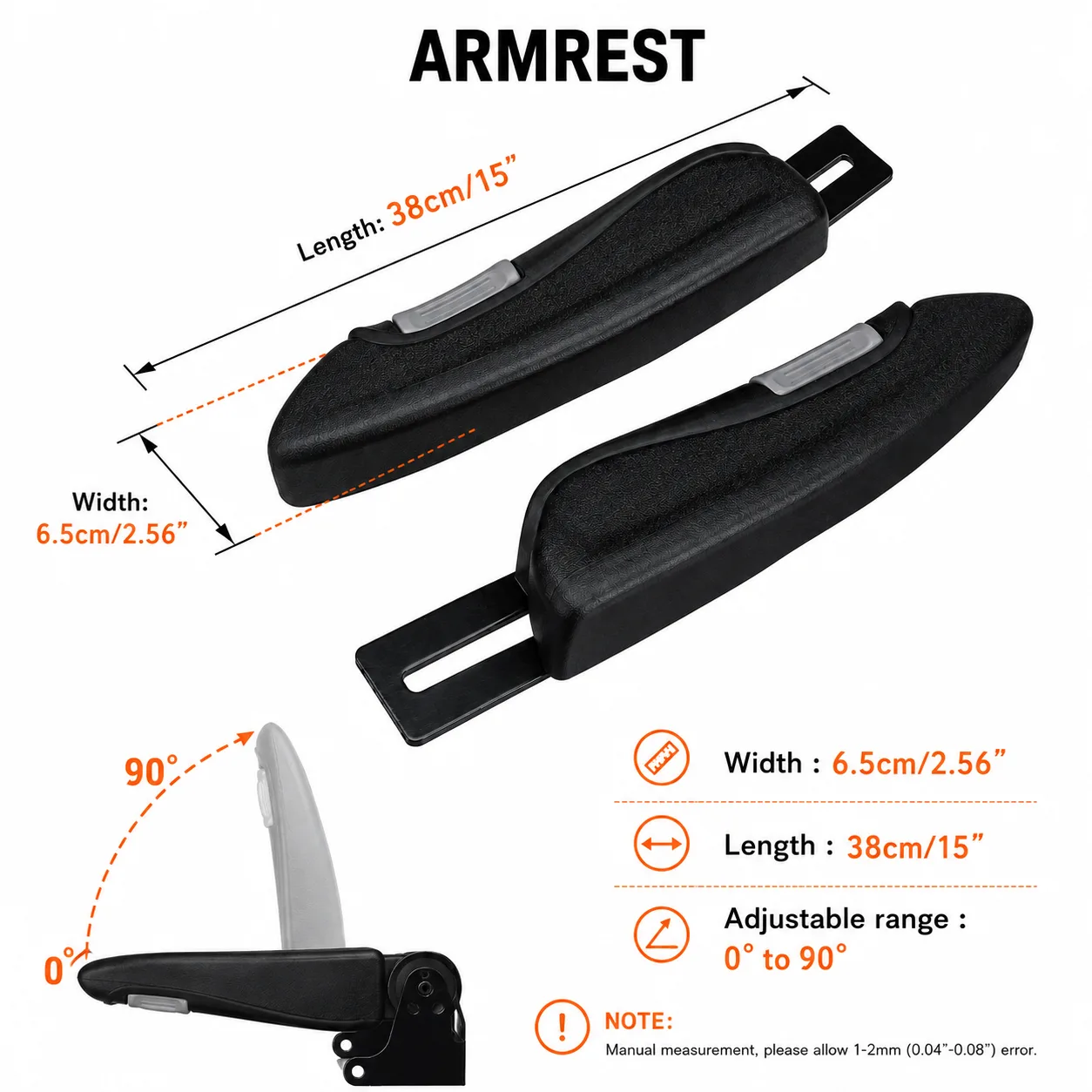 GRAMMER Armrest Kit GA01-2 - Image 2