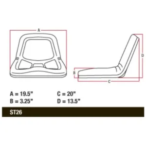 Alternative view of Deluxe V560 Seat Pan