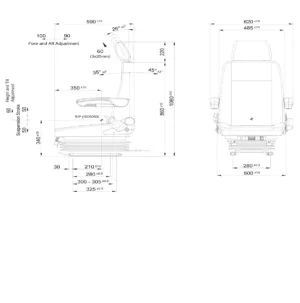 Alternative view of REPLACEMENT HITACHI SEAT P1098