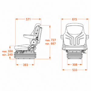 Grammer Off-Road Suspension Seat - Image 2