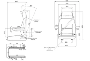 Alternative view of SSP52LAC Proseat Upper
