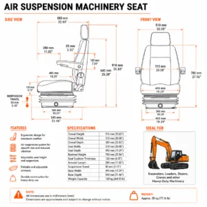 Air Suspension Machinery Seat - Seat Systems