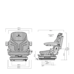 Alternative view of GRAMMER PRIMO XL PLUS PVC 12 V. - MSG75G/721