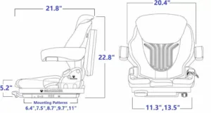 Alternative view of Grammer MSG65/531 seat