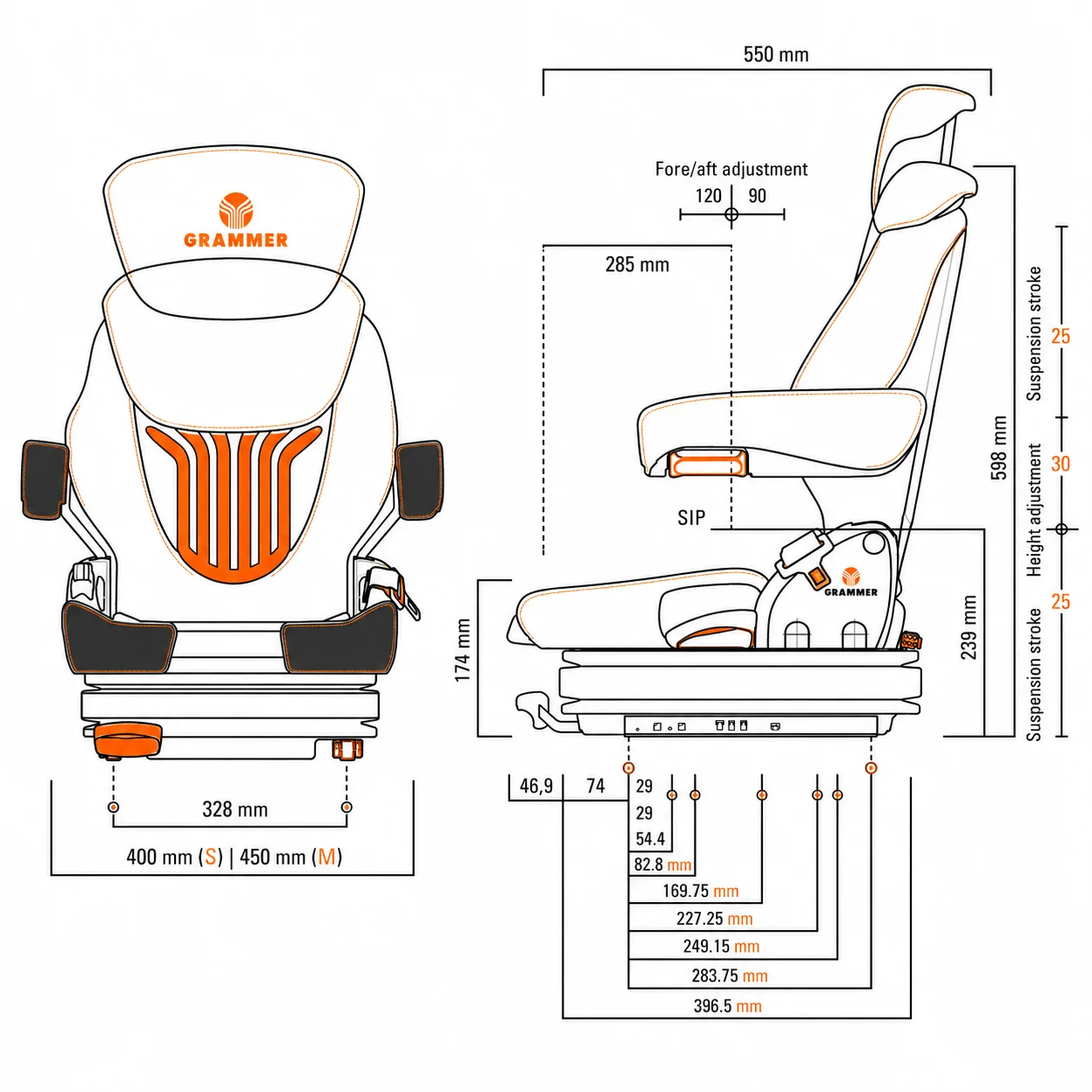 GRAMMER Primo Forklift Seat - Image 2