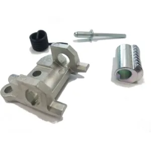 Alternative view of Grammer backrest angle adjustment worm mechanism